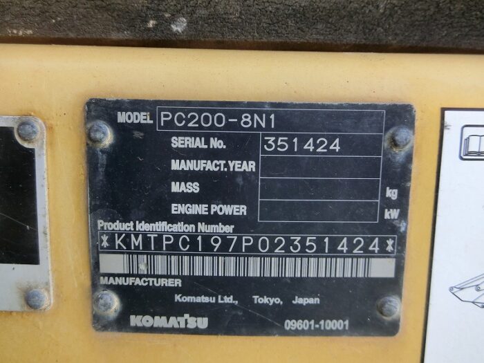 PC200-8N1 # 351424 | 7478 HR : 2011 YEAR - Image 3